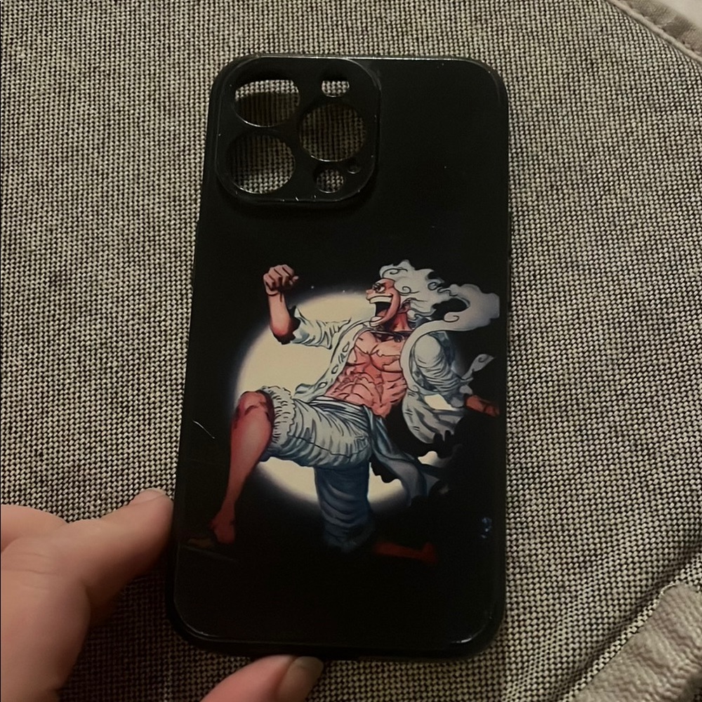 Anime Character Black Phone Case